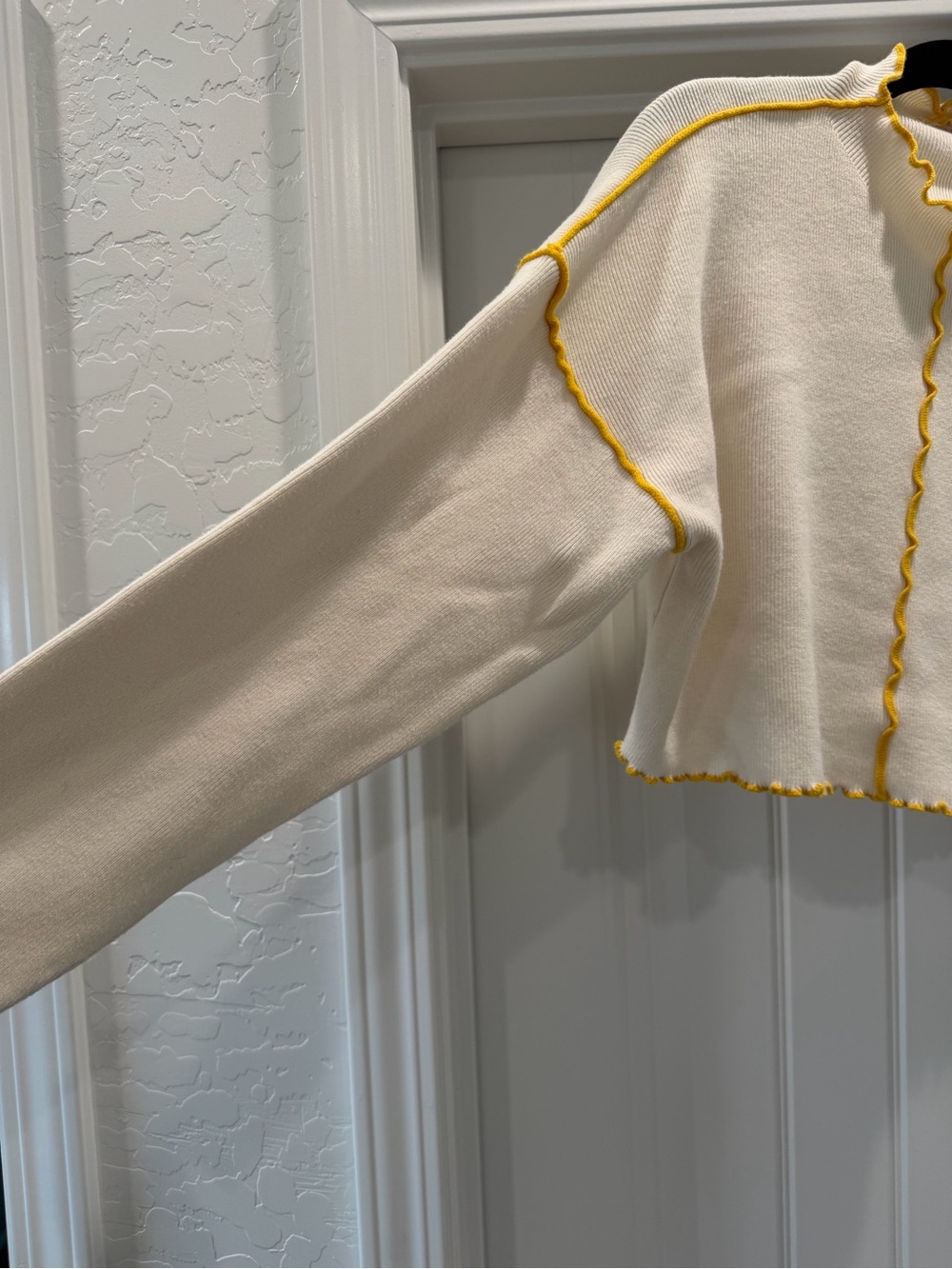 Cream Cropped Top